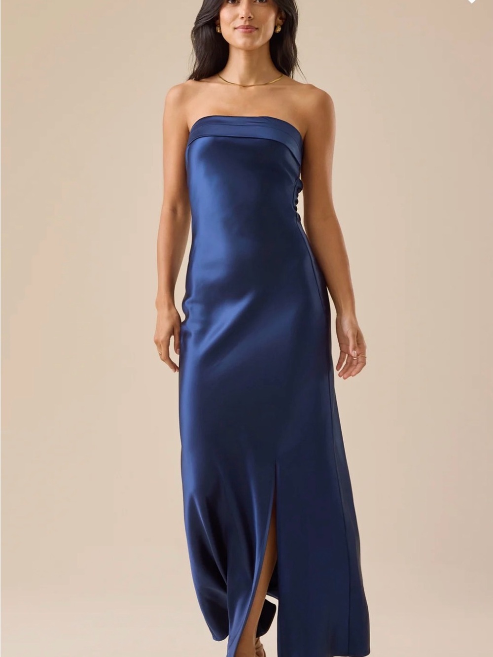 Paityn Strapless Maxi Dress white